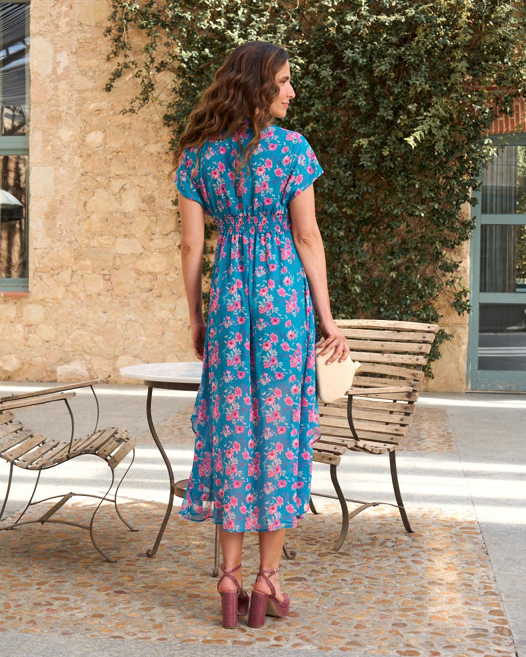 Vestido com Flores Tiana