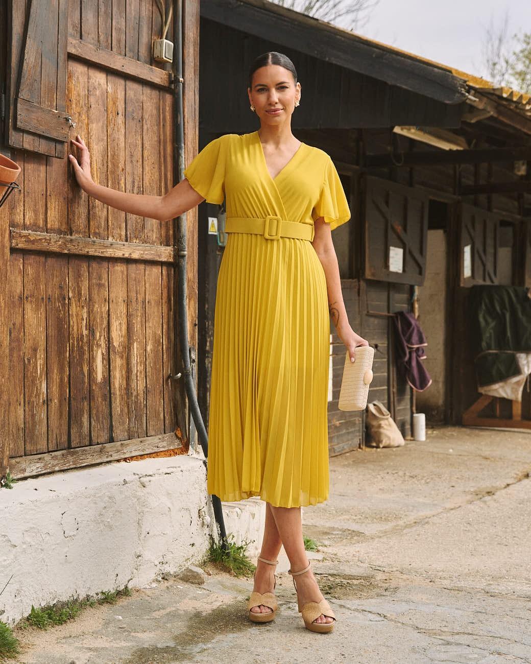 Vestido Plissado Elodi