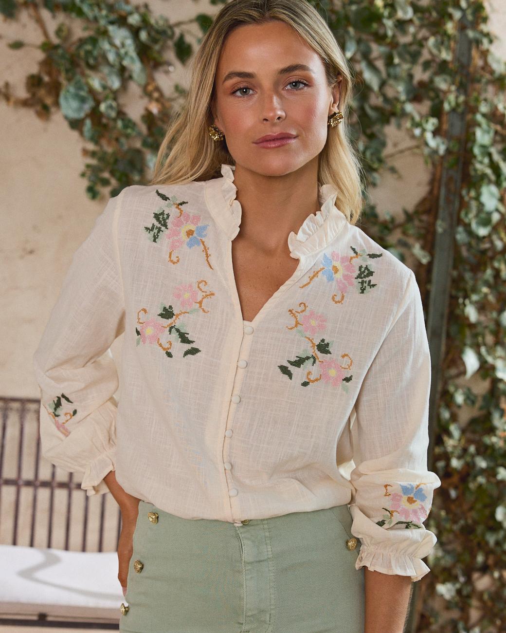 Camisa Bordada Julieta