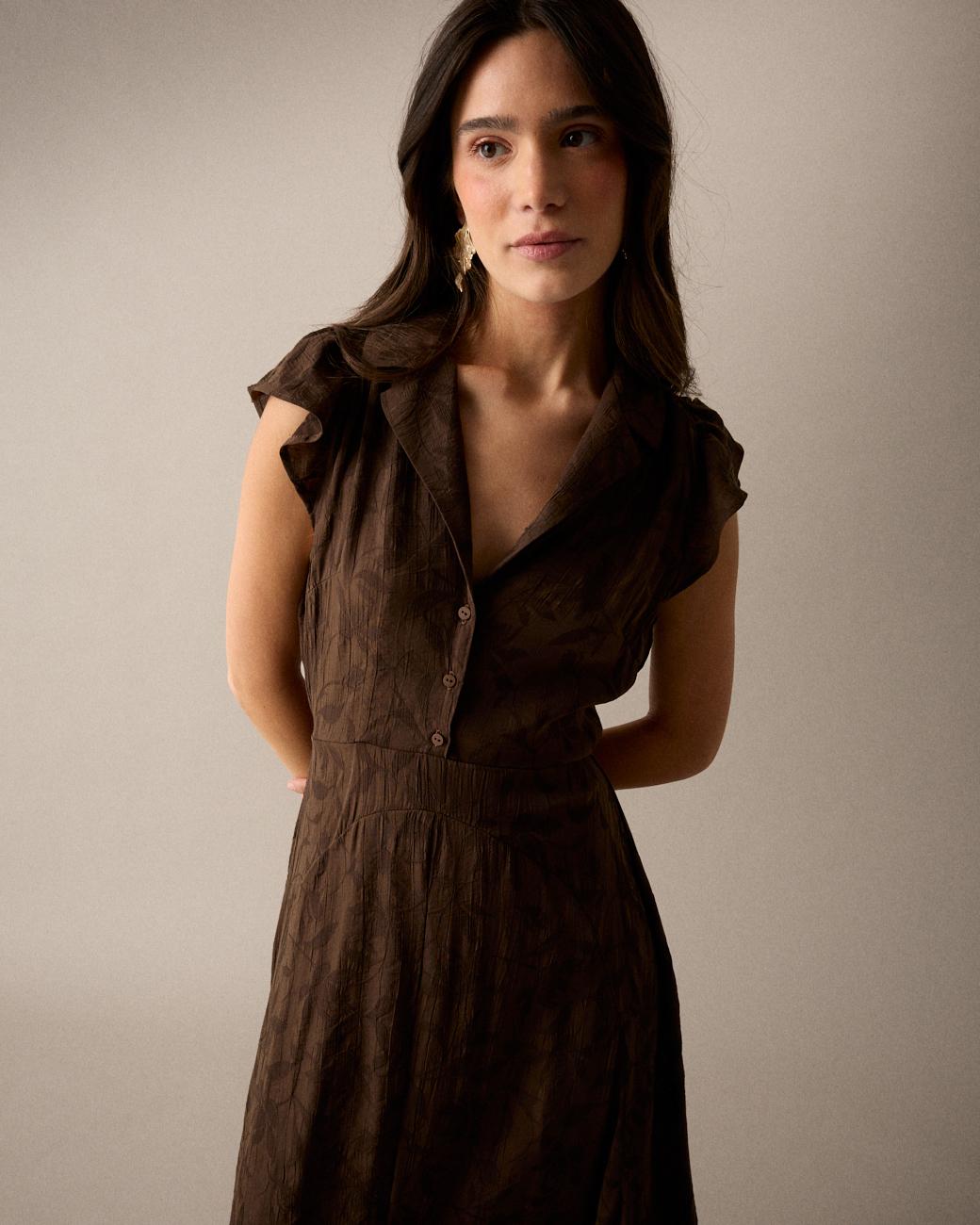 Vestido Castanho Eire