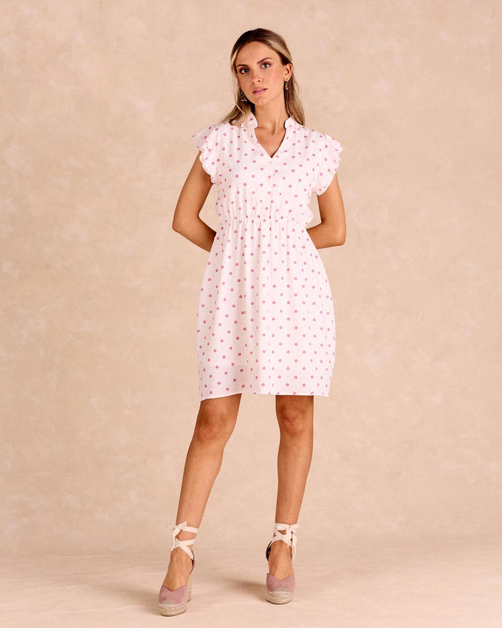 Vestido Curto de Flores Daelia