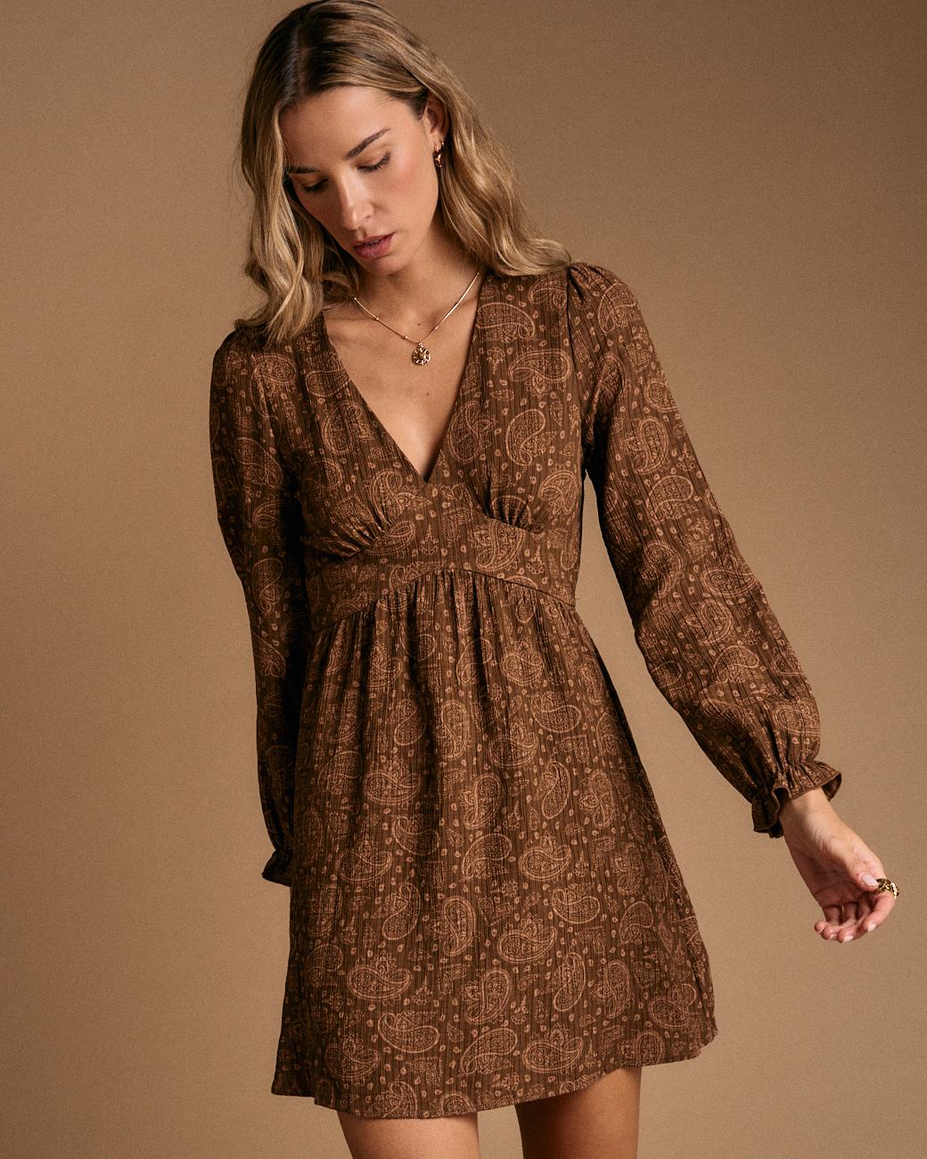 Vestido Curto Estampado Amélia