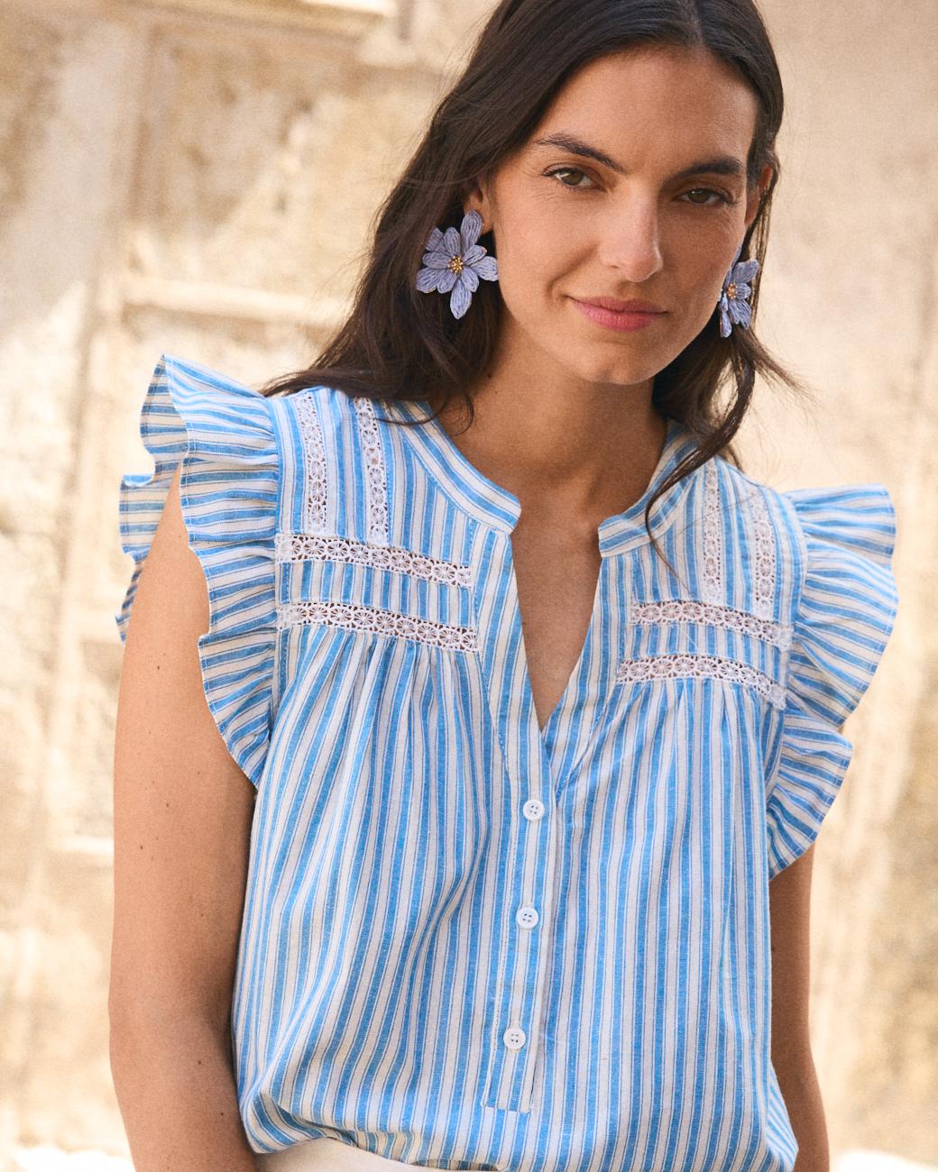 Camisa com Folho Lusiana