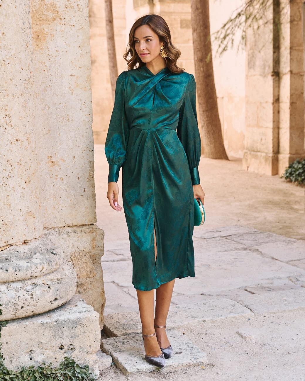 Vestido Cruzado Dourado