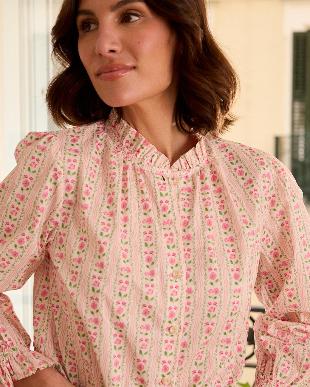 Camisa com Flores Roberta