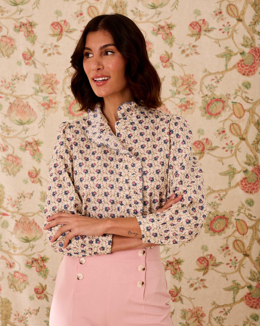 Camisa com Folho Greta