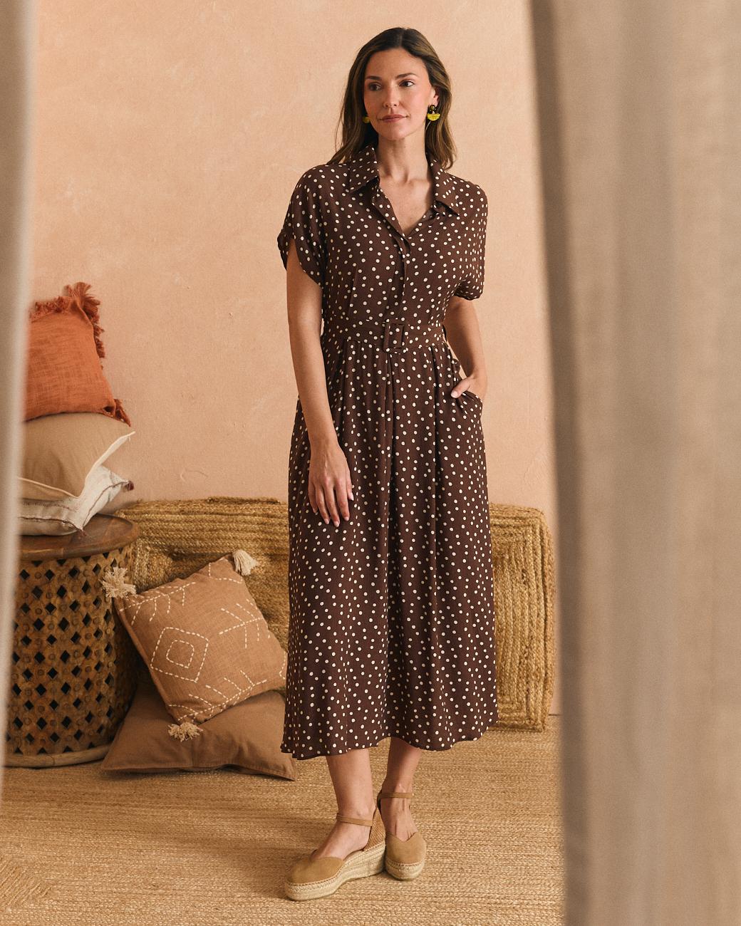 Vestido midi Vela