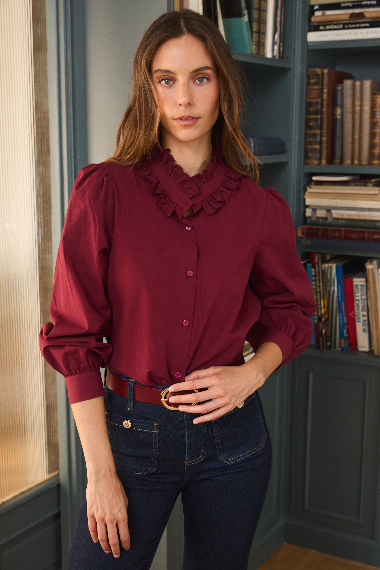 Camisa com gola Rinna