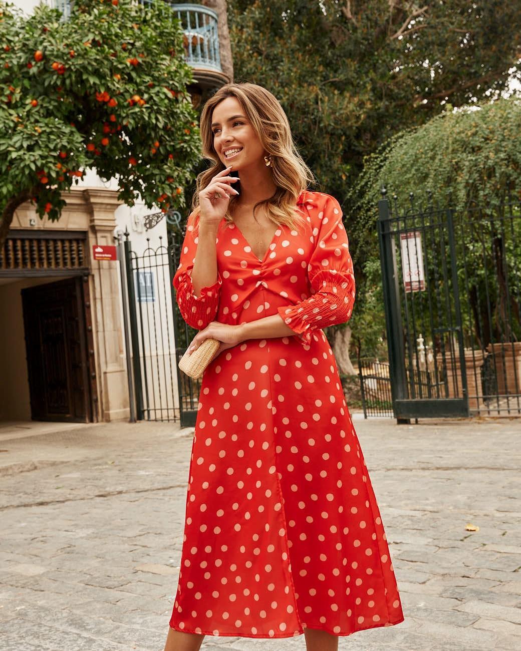 Vestido de Bolinhas Azucena