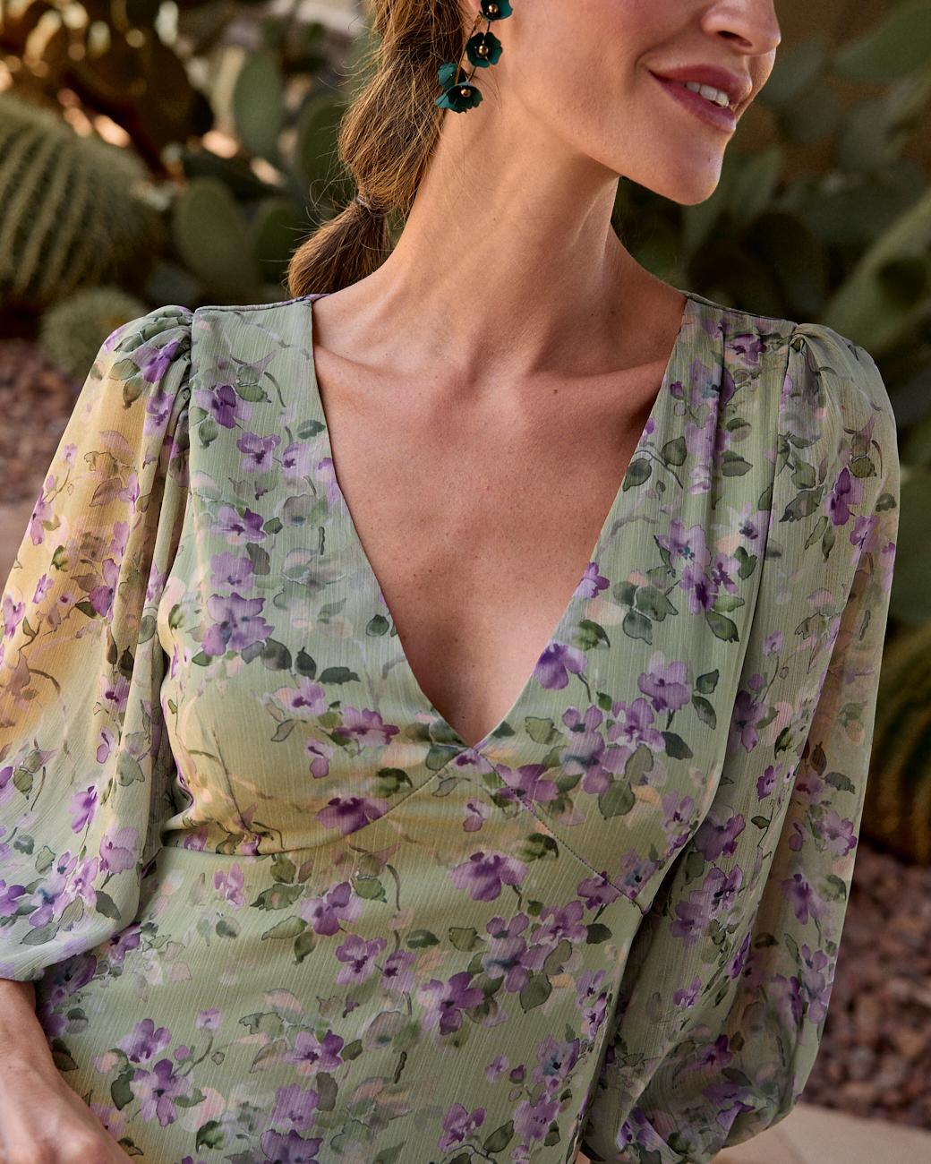 Vestido com Flores Anicia