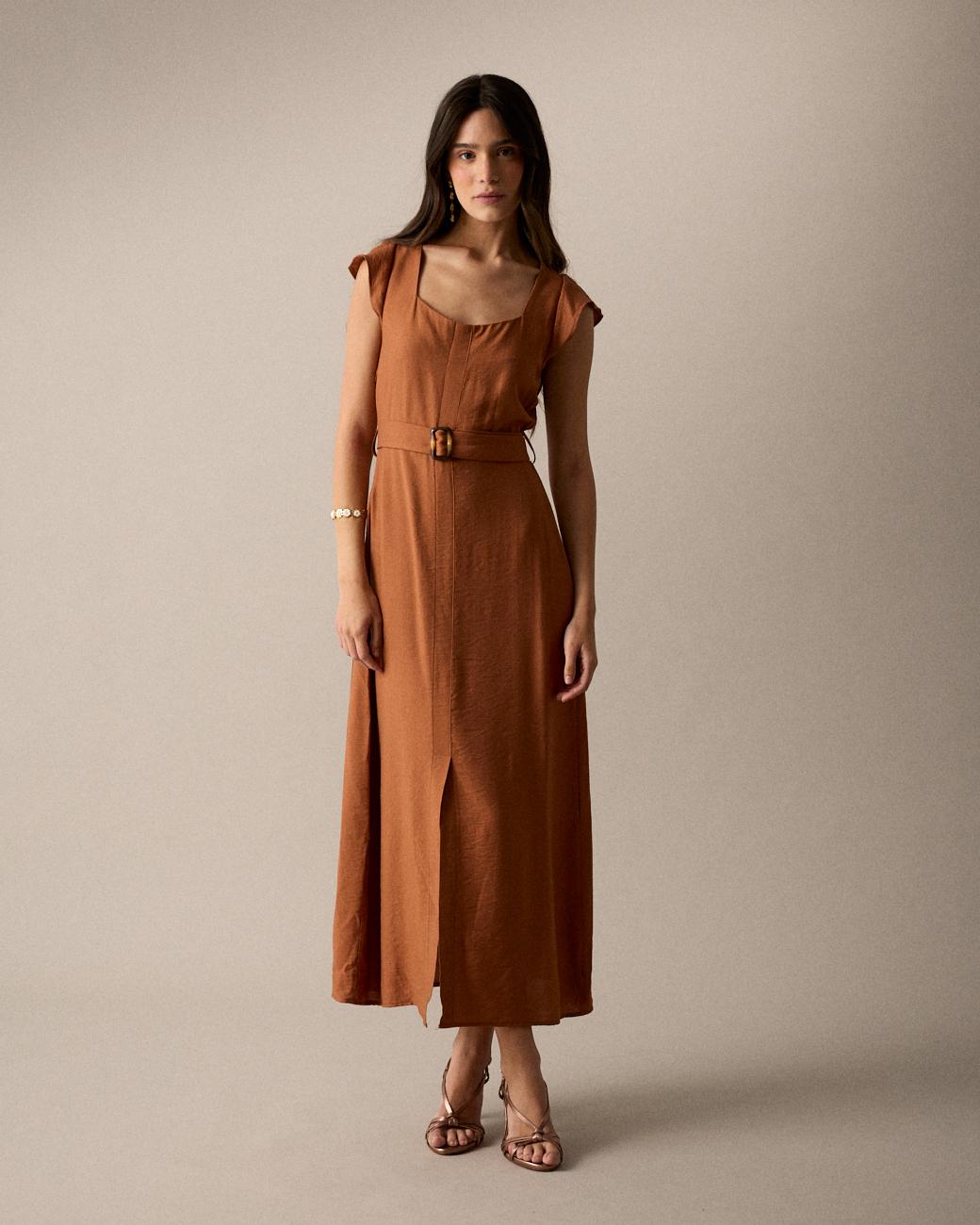 Vestido Castanho Lola