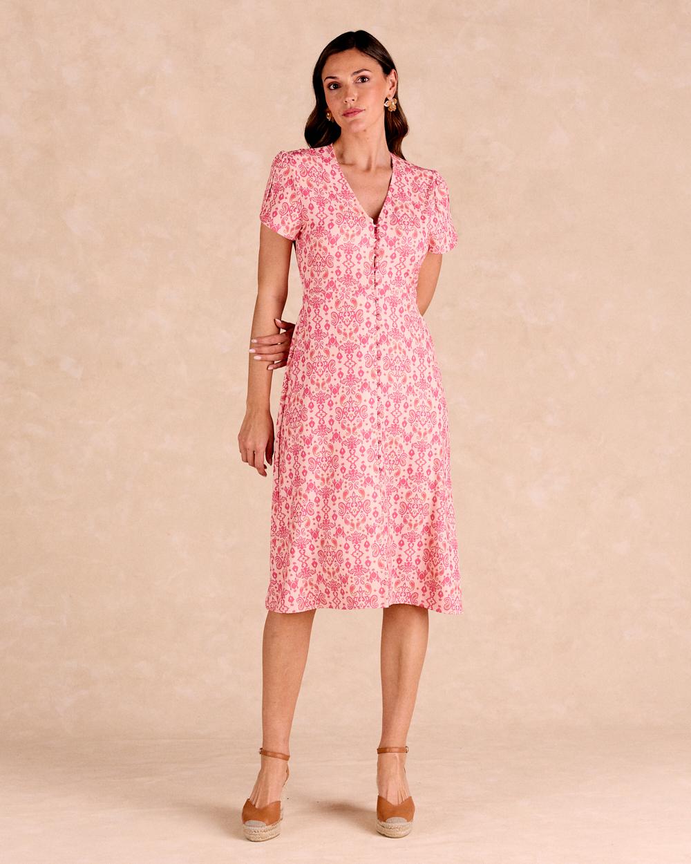 Vestido de Flores Damasco
