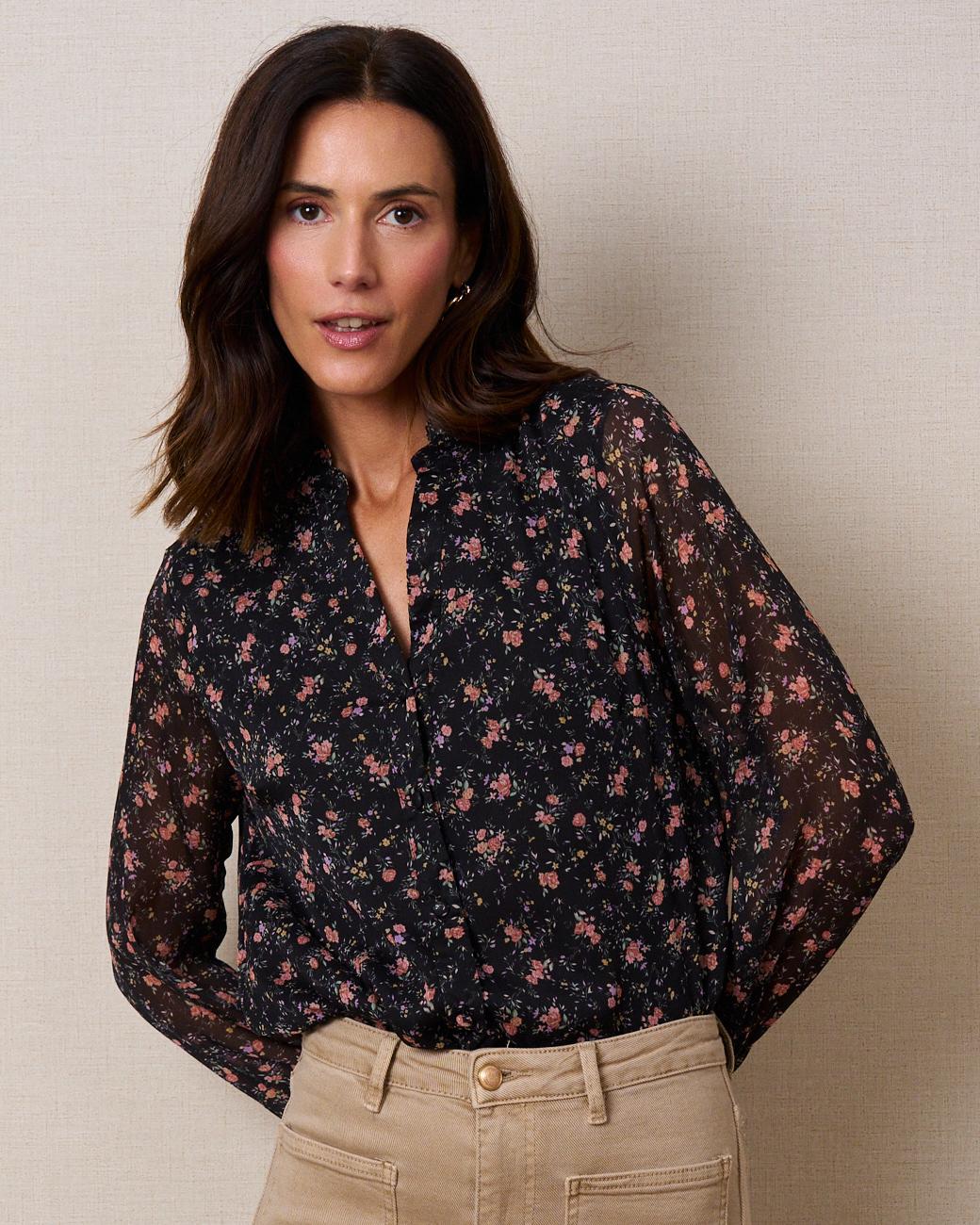 Camisa com Flores Nina