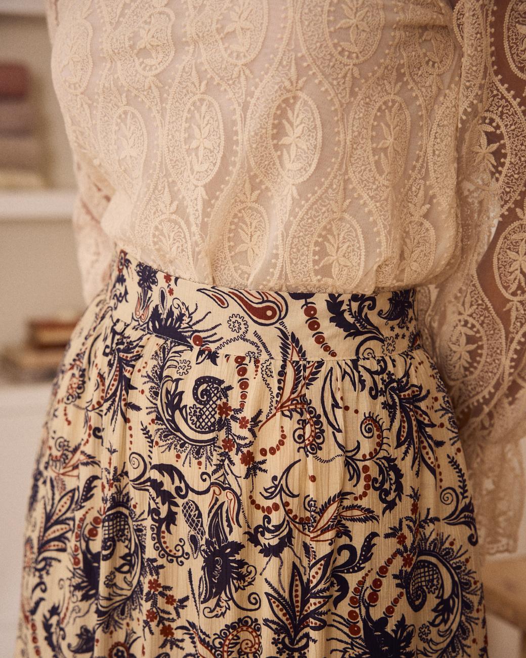 Saia Estampada Davinia