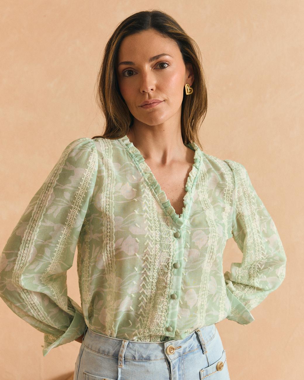 Camisa azul celeste Felicia
