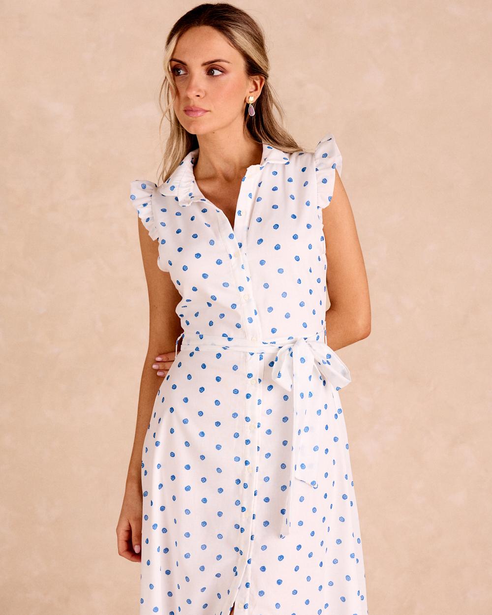 Vestido Largo Pontos Daira