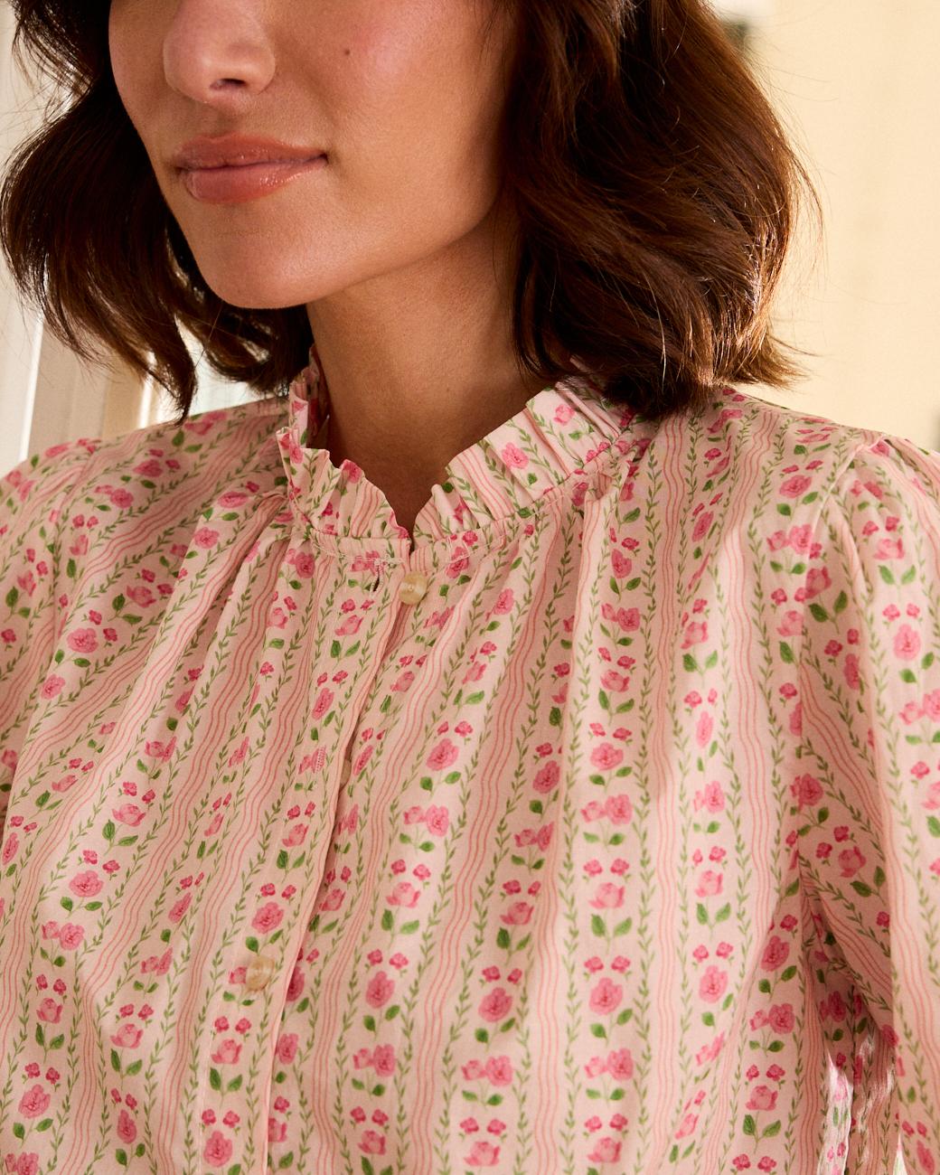 Camisa com Flores Roberta