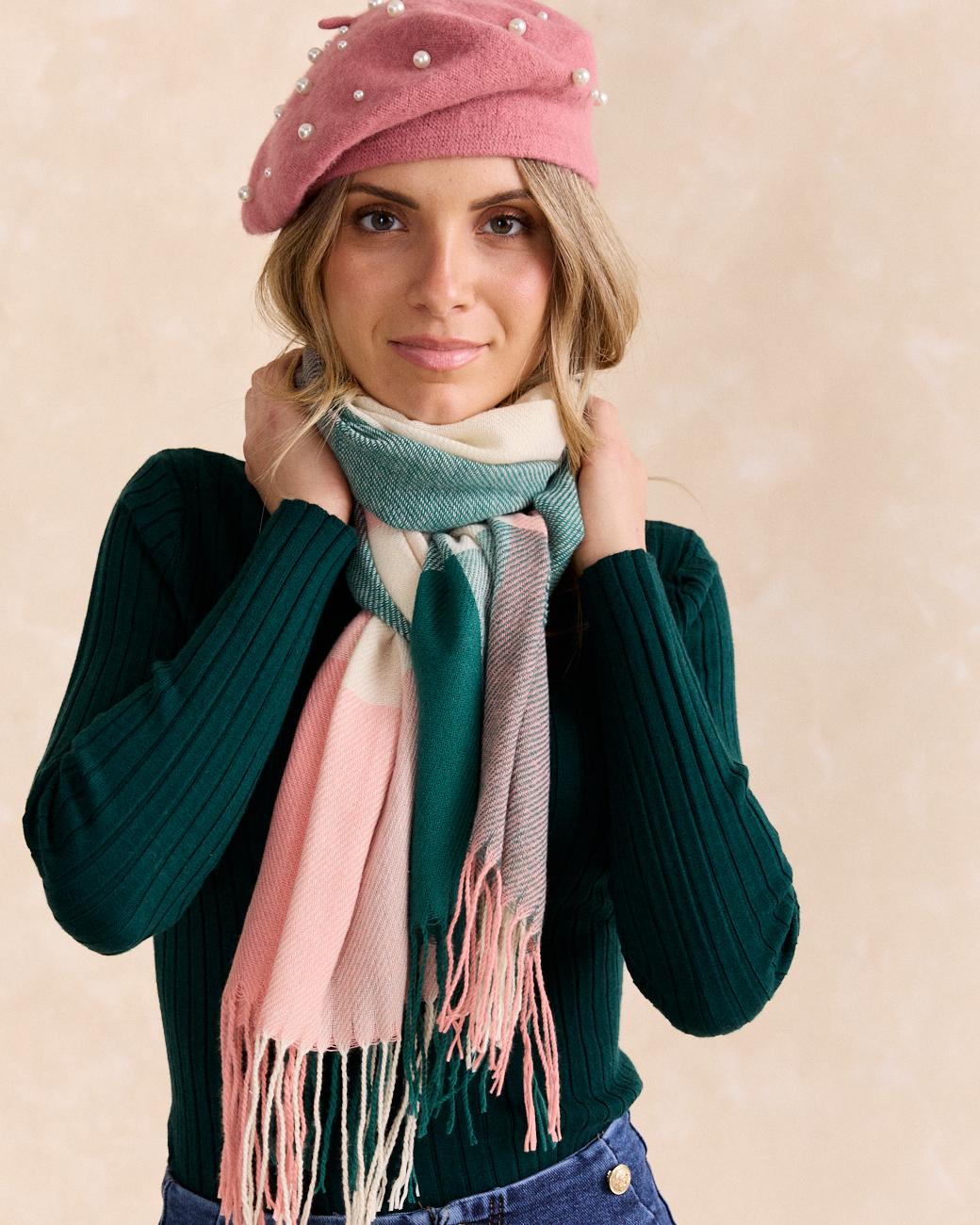 Gorro com Pérolas Rosi