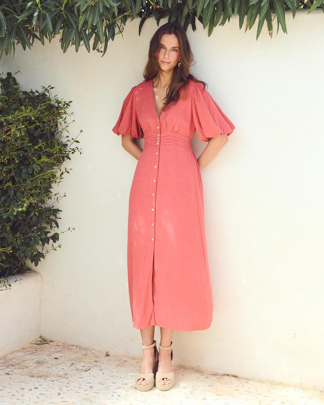 Vestido de linho Yvonne