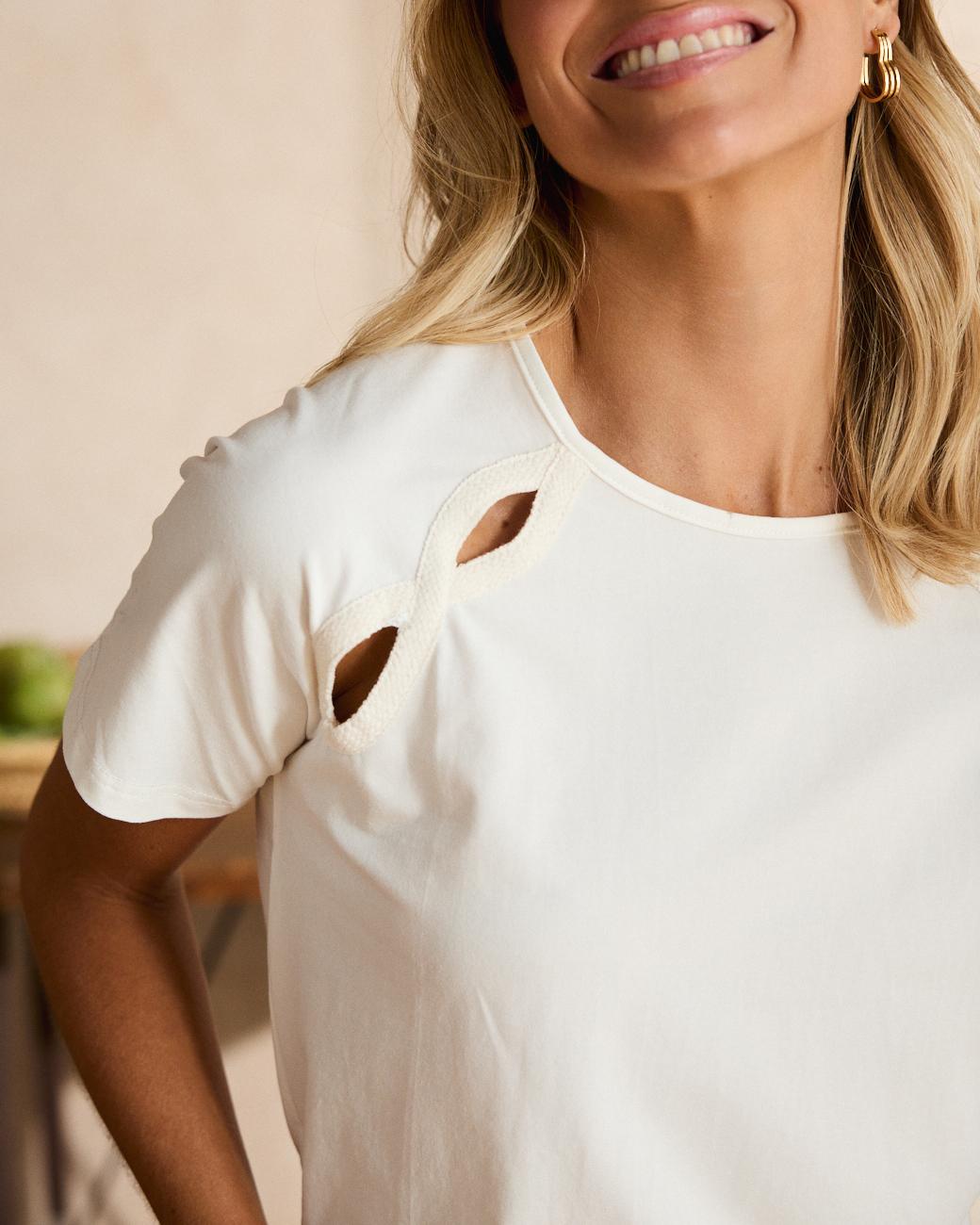 T-shirt com detalhes Irma