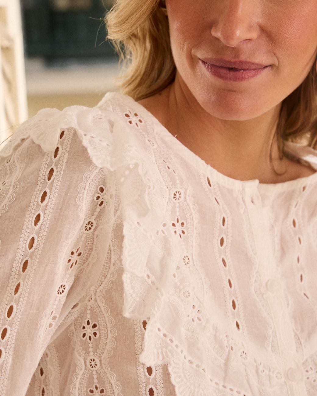 Camisa com Folho Aida