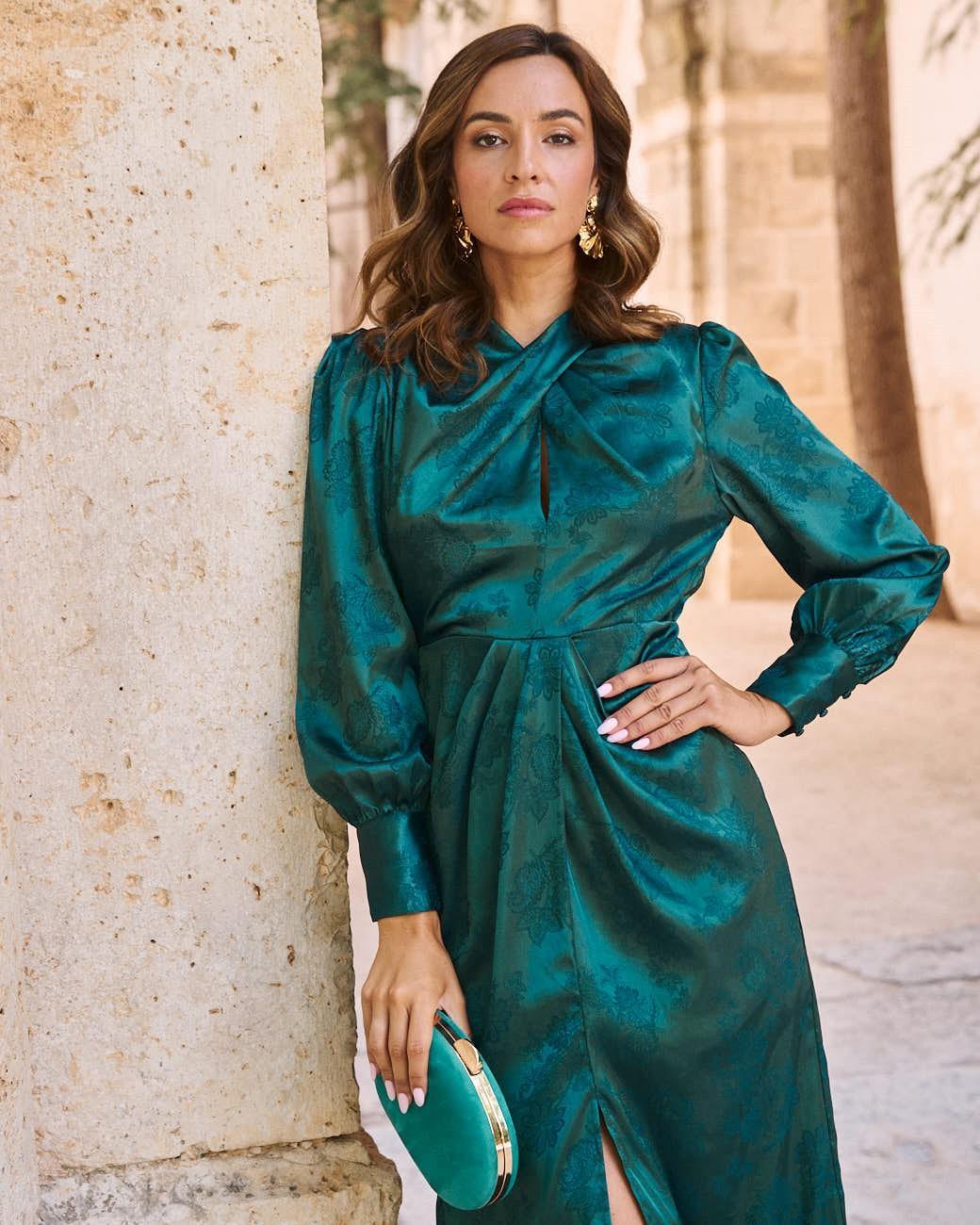 Vestido Cruzado Dourado