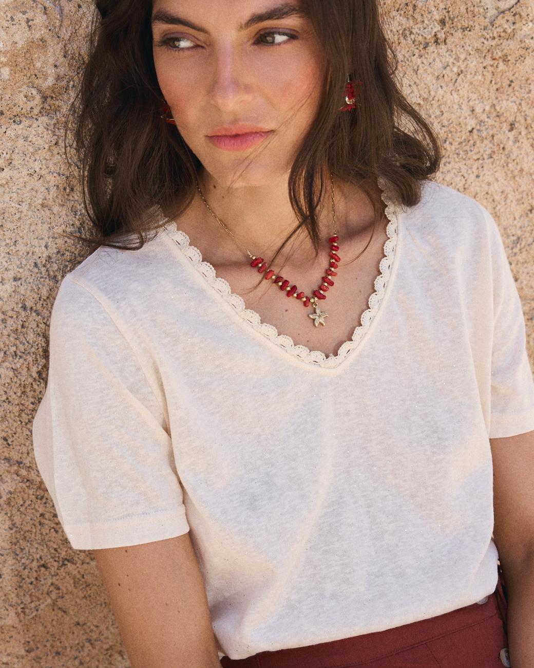 T-shirt de Croché Mila