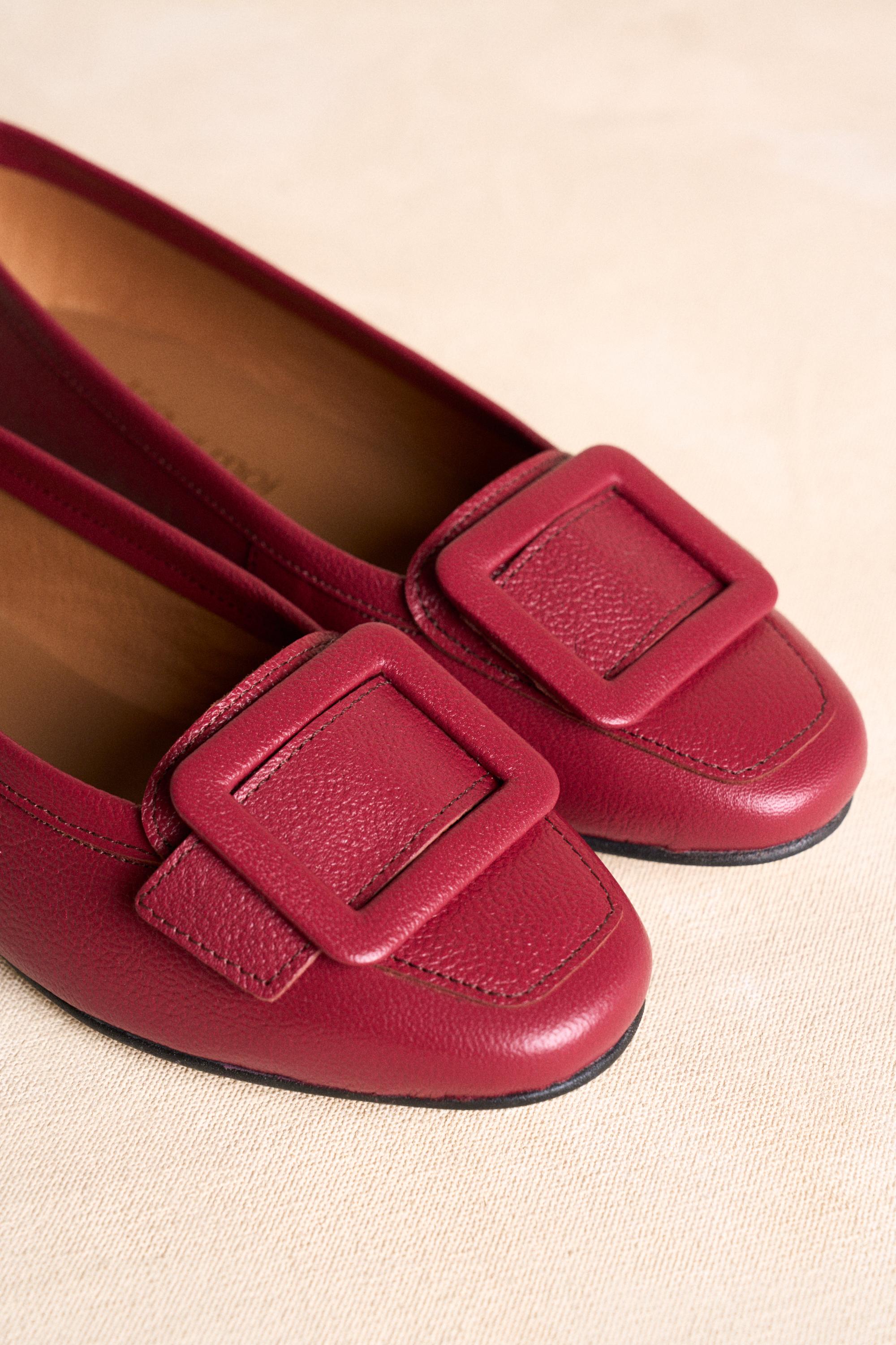 Mocassins cereja Simone