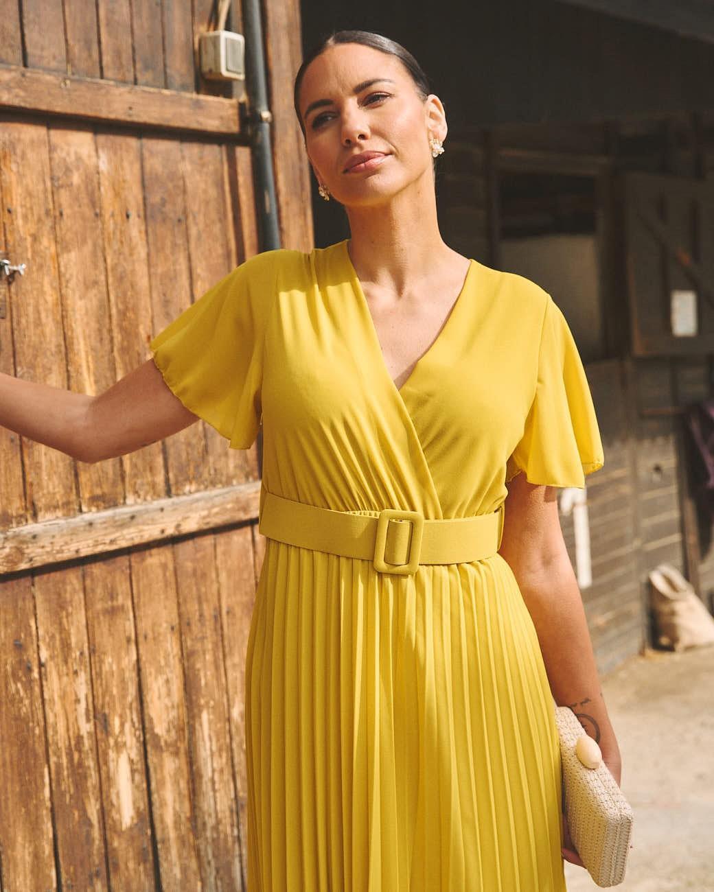 Vestido Plissado Elodi