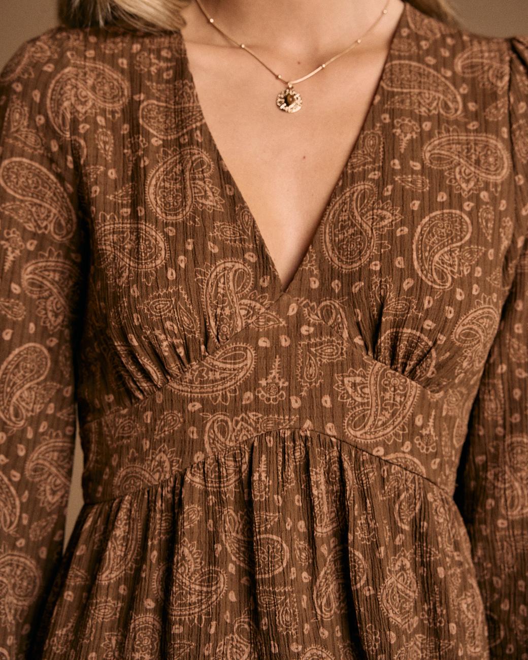 Vestido Curto Estampado Amélia