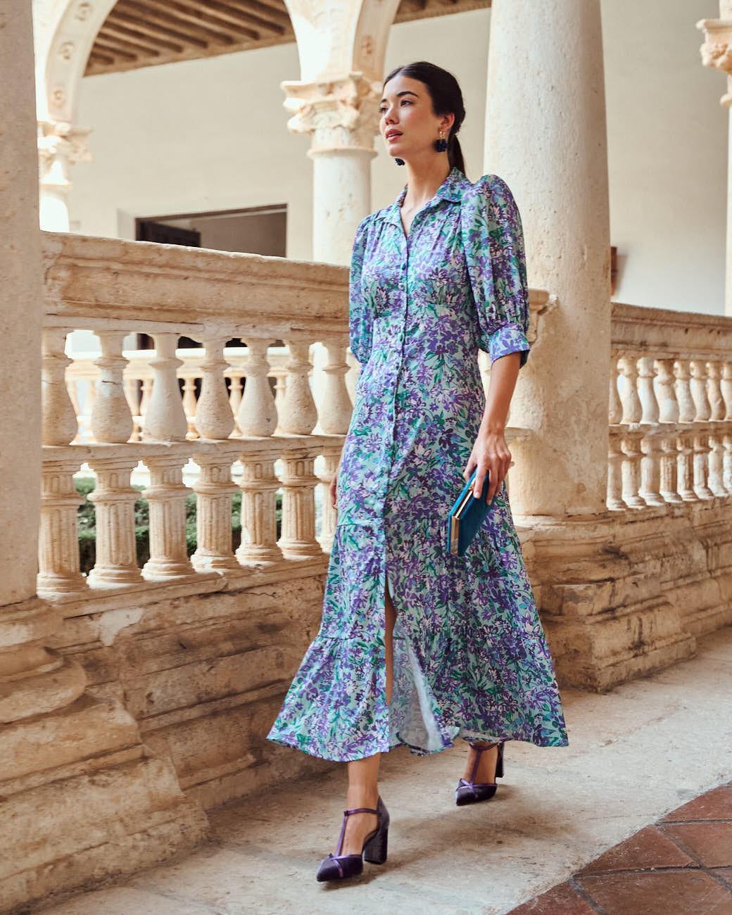 Vestido Flores Mar