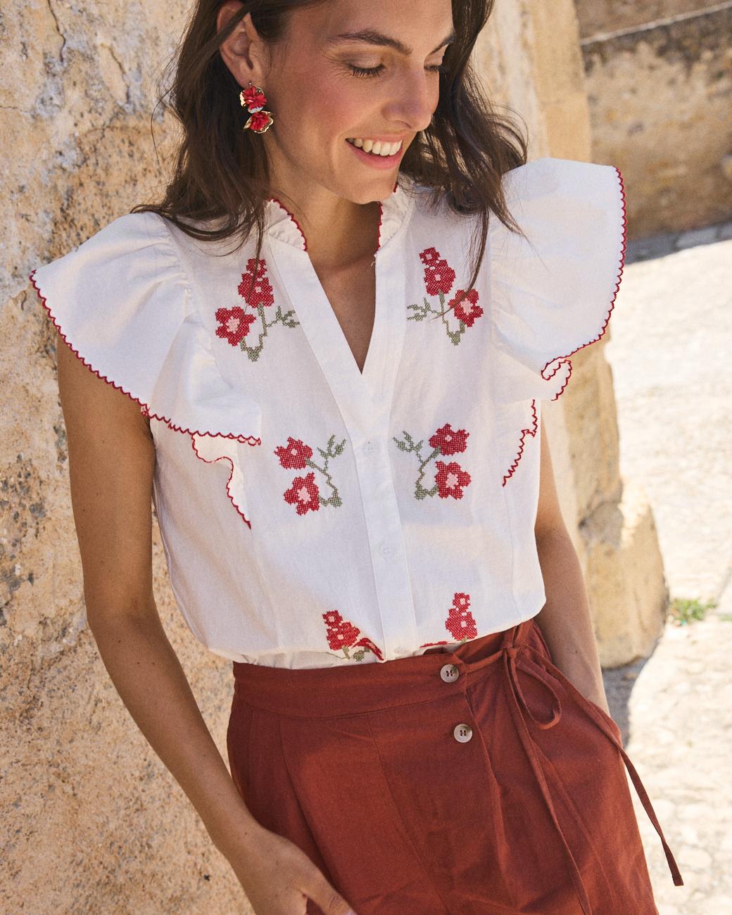 Camisa Manga Flare