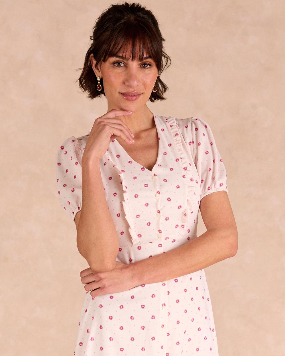 Vestido Longo de Flores Eliora
