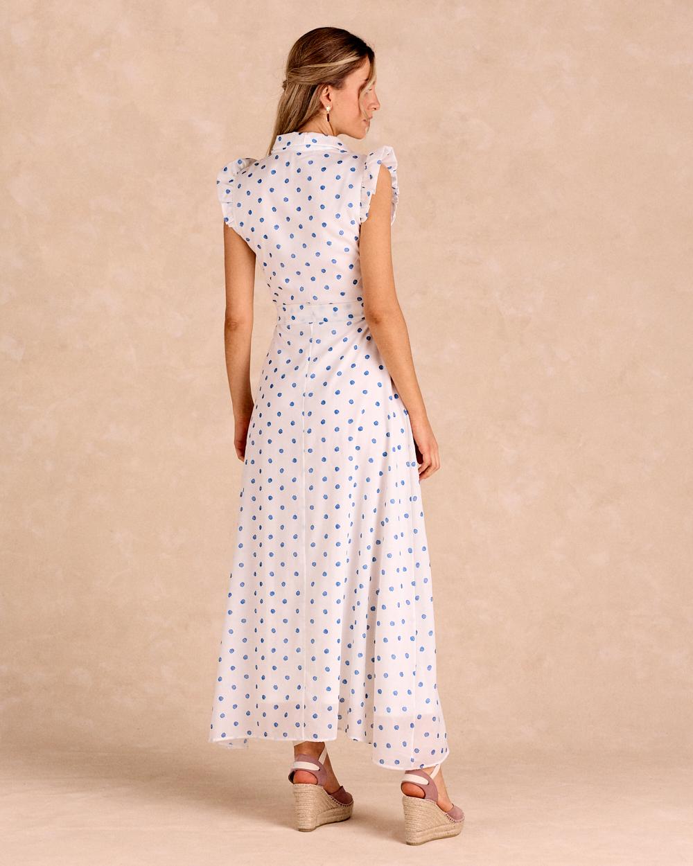 Vestido Largo Pontos Daira