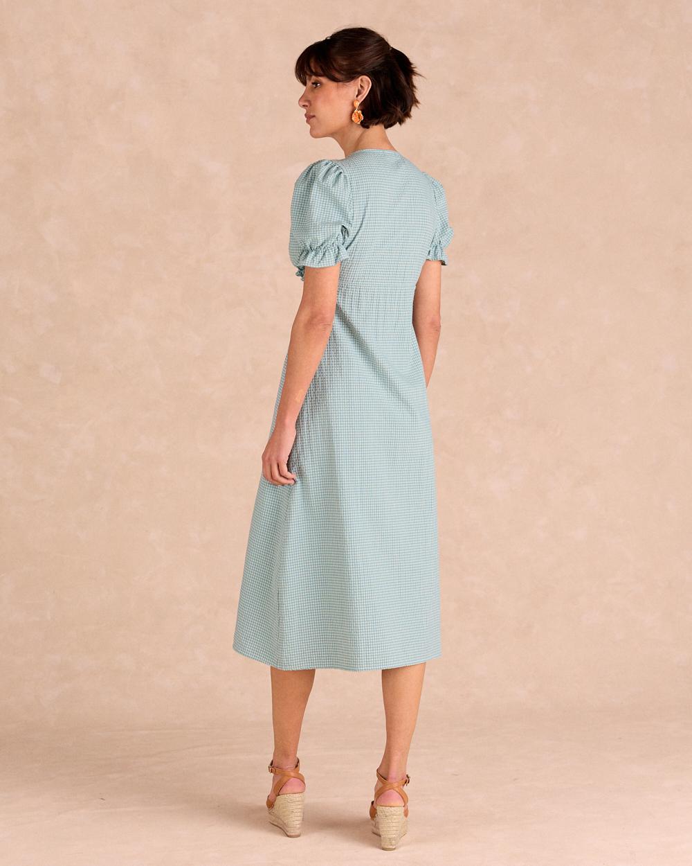 Vestido Largo Quadrados Giada