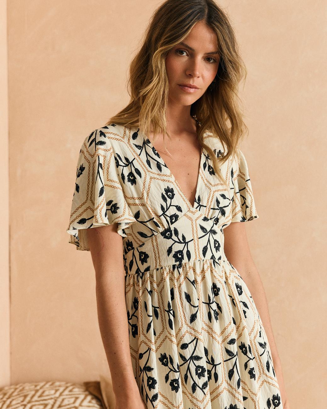 Vestido Bege Elsa