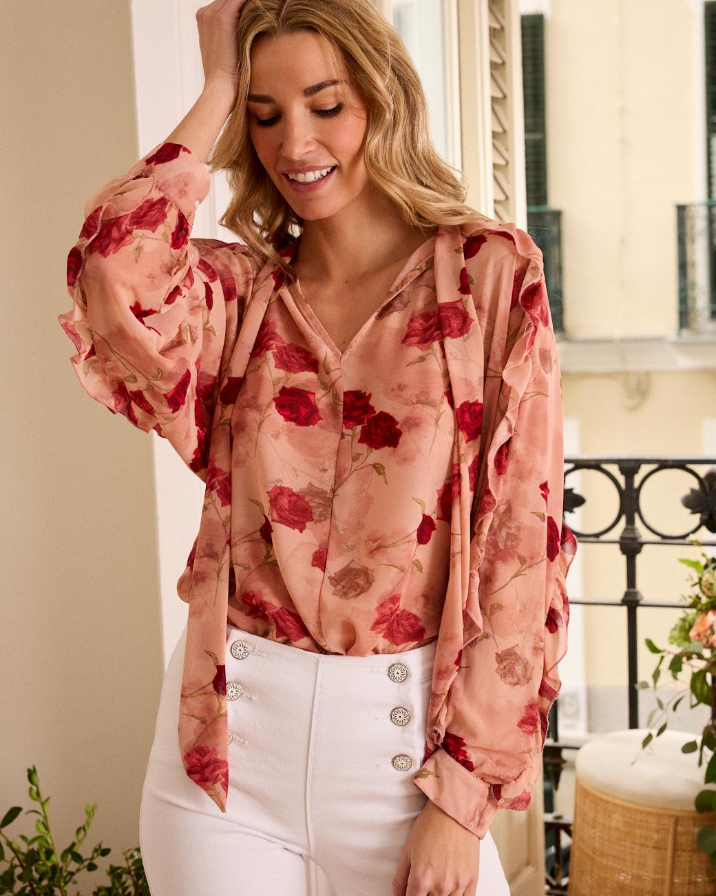 Blusa com laçada Sabrina