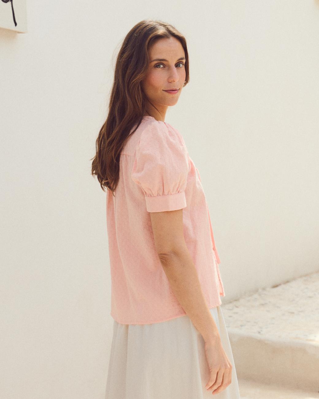 Camisa com gola Katia