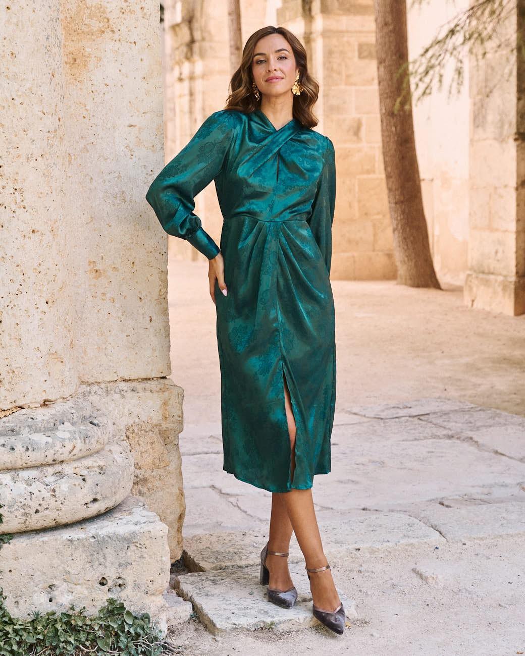 Vestido Cruzado Dourado