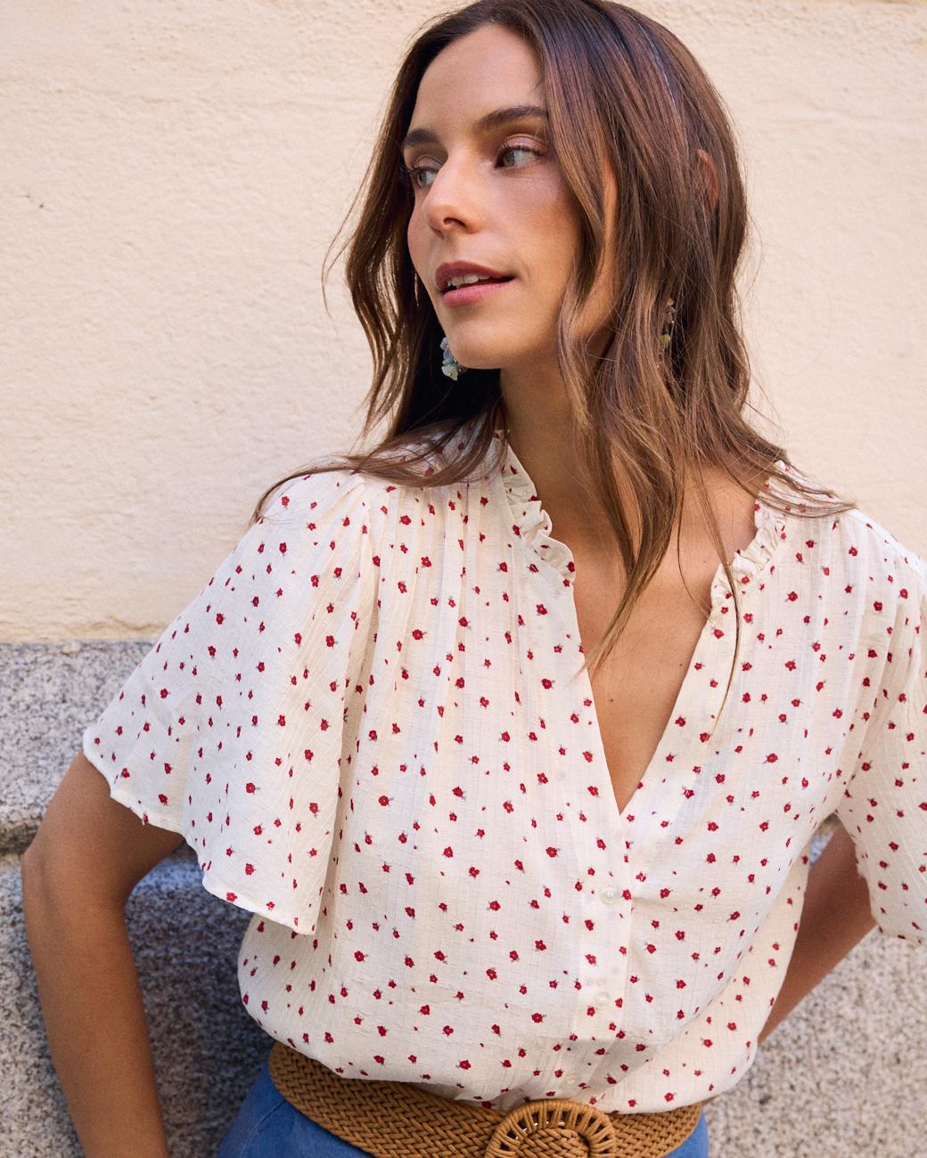 Camisa com Flores Belly