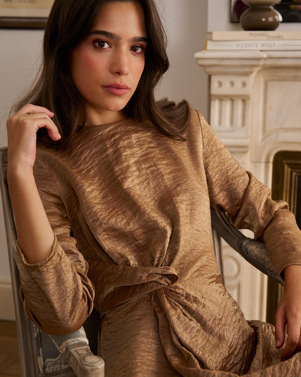 Vestido Metalizado Nuncia