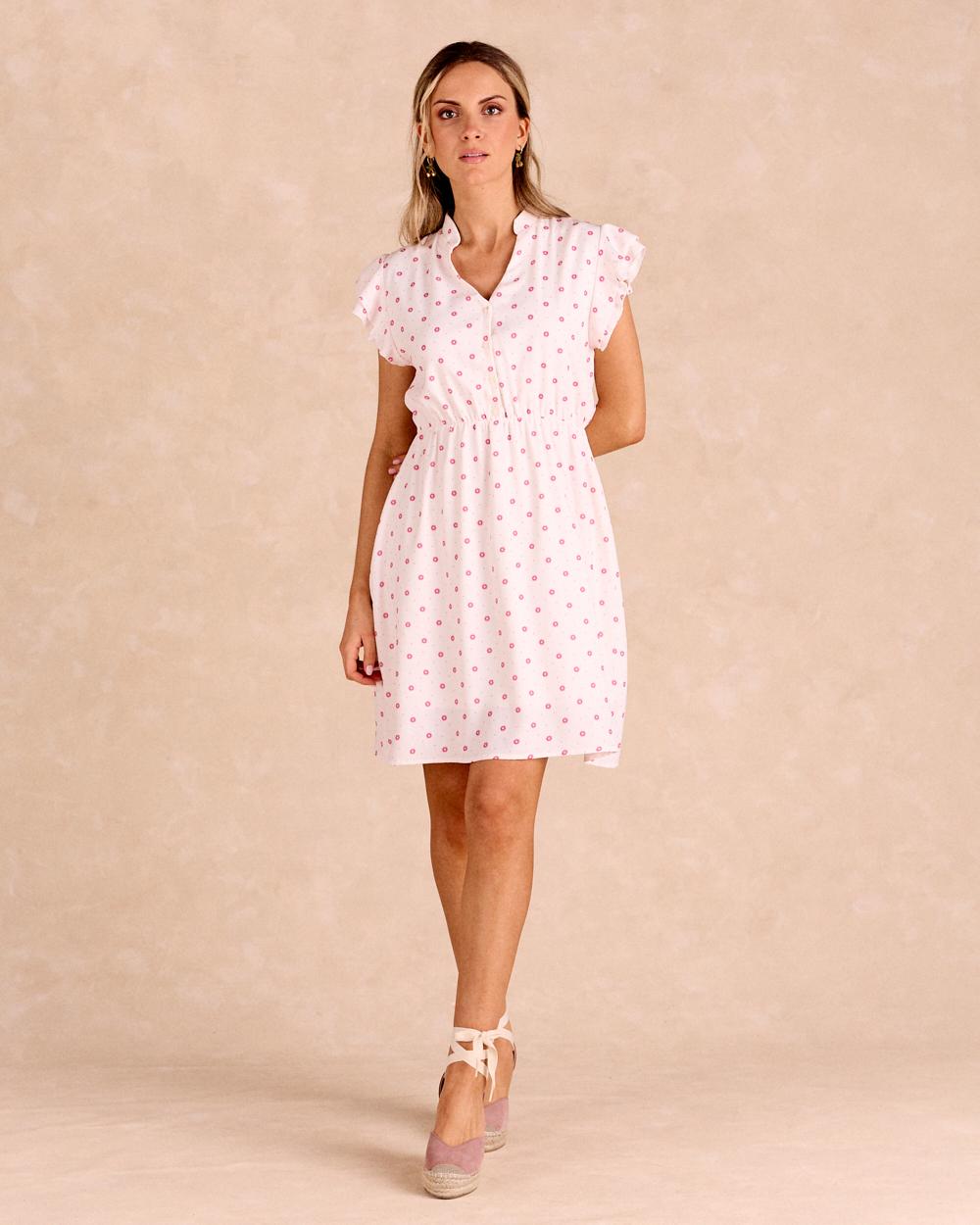 Vestido Curto de Flores Daelia