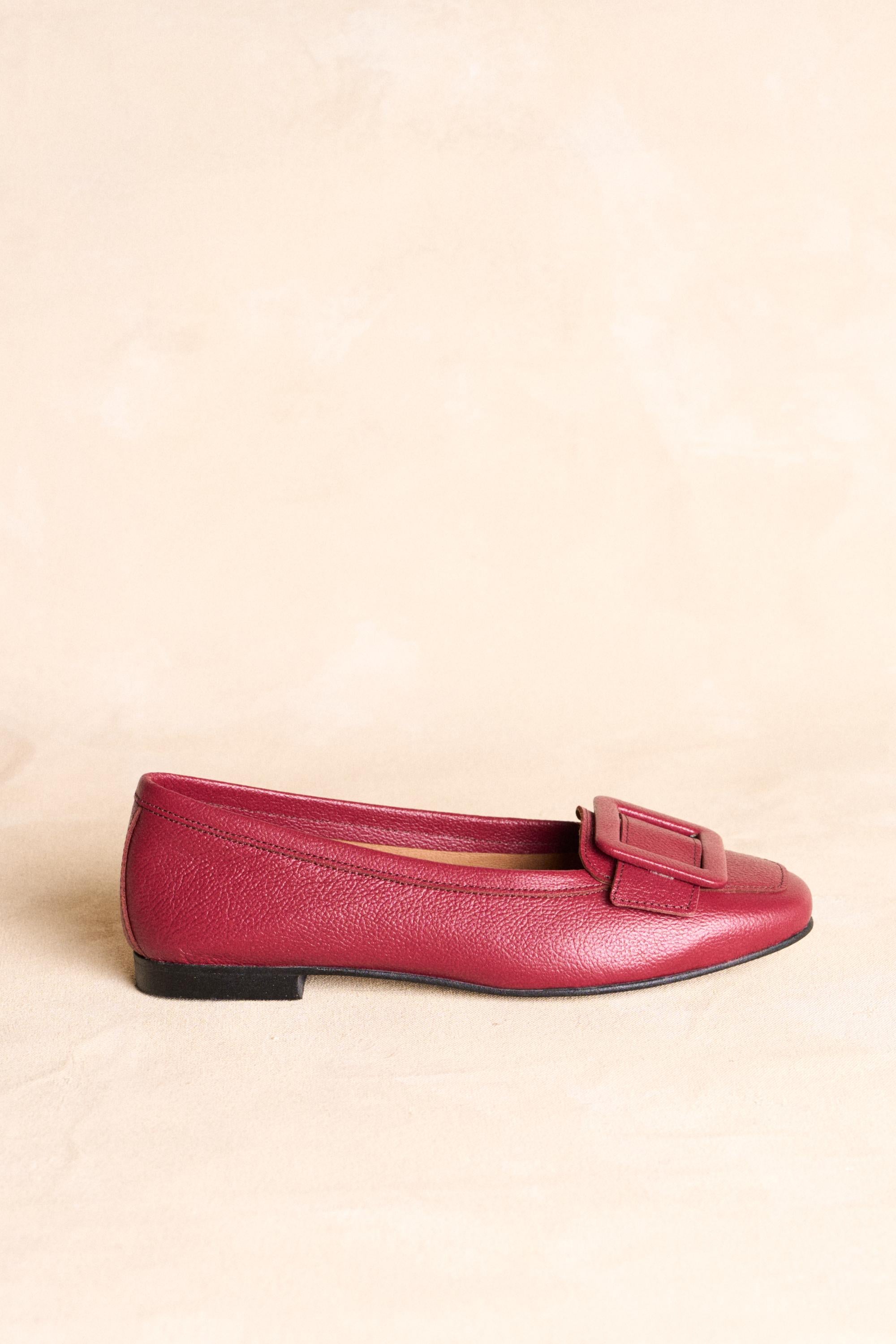 Mocassins cereja Simone