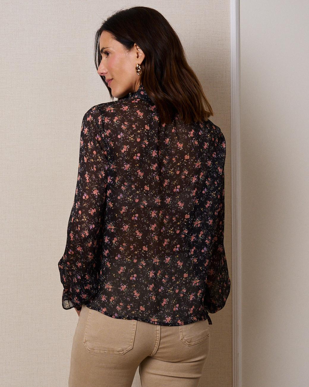 Camisa com Flores Nina