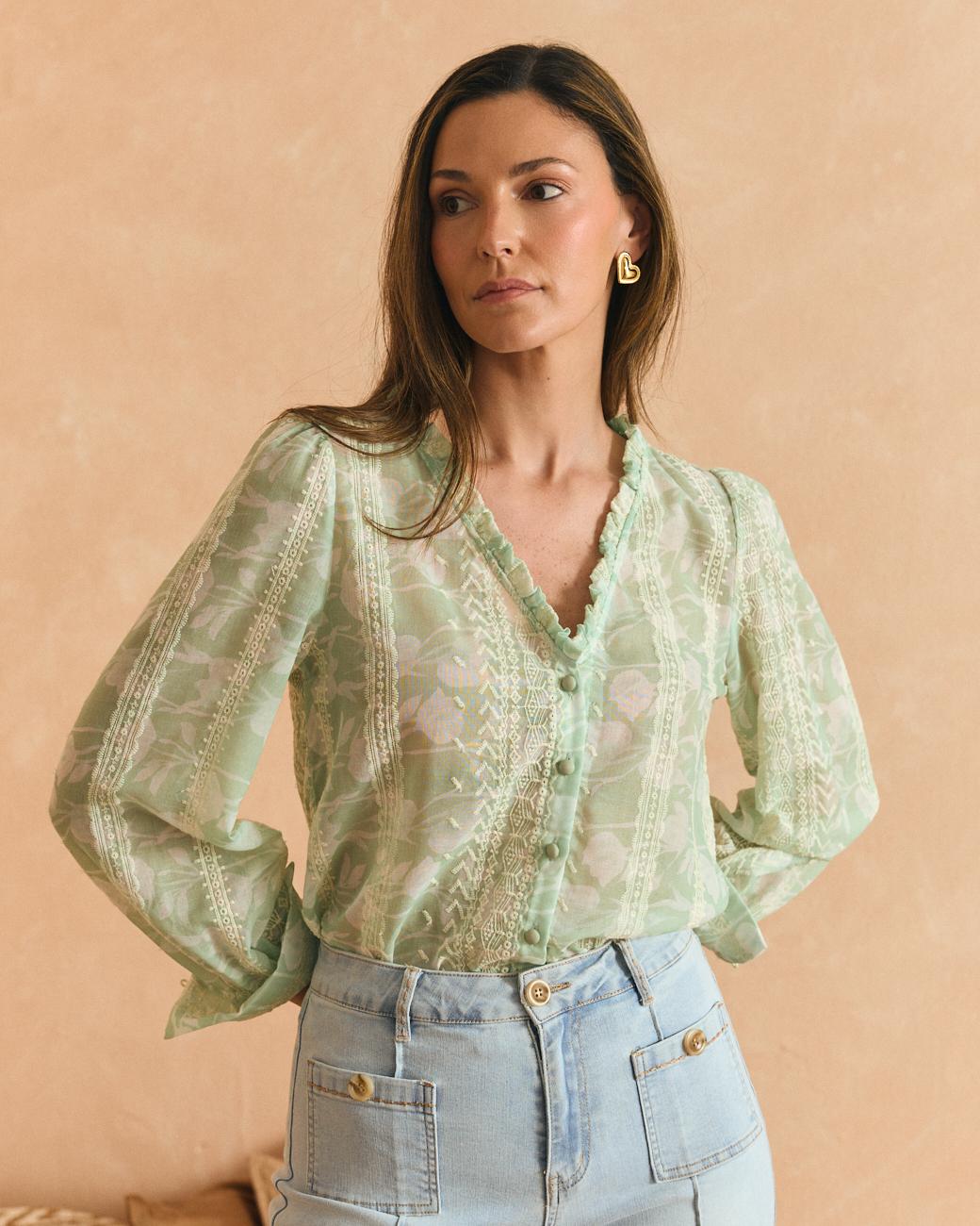 Camisa azul celeste Felicia