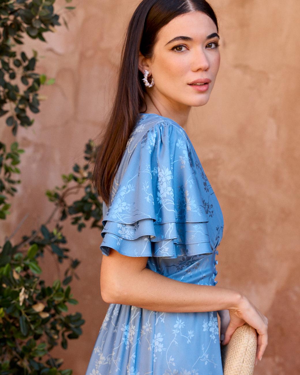 Vestido com Botões Celigny