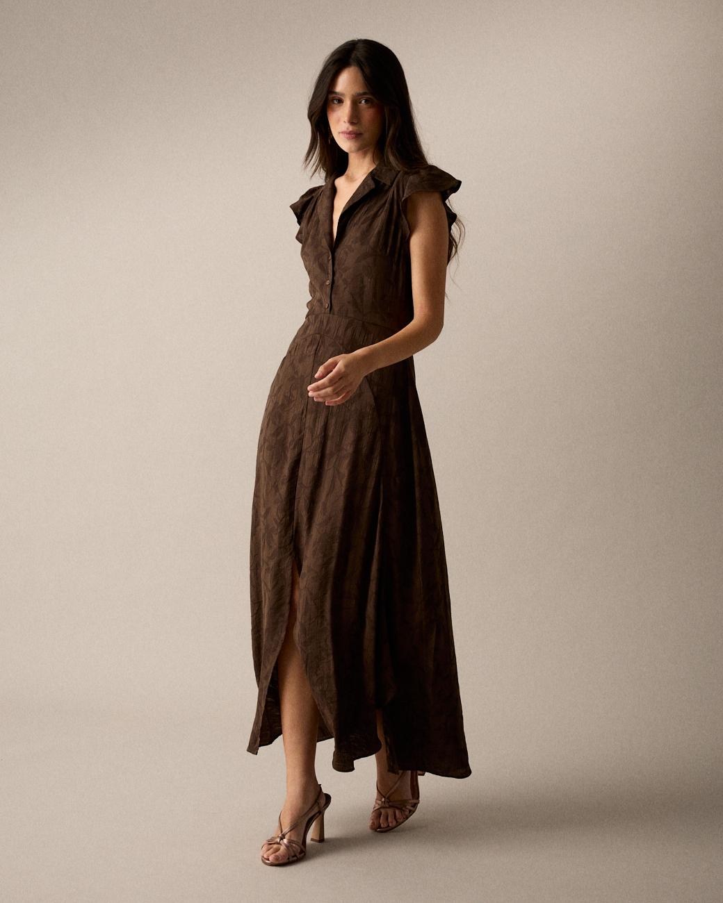 Vestido Castanho Eire