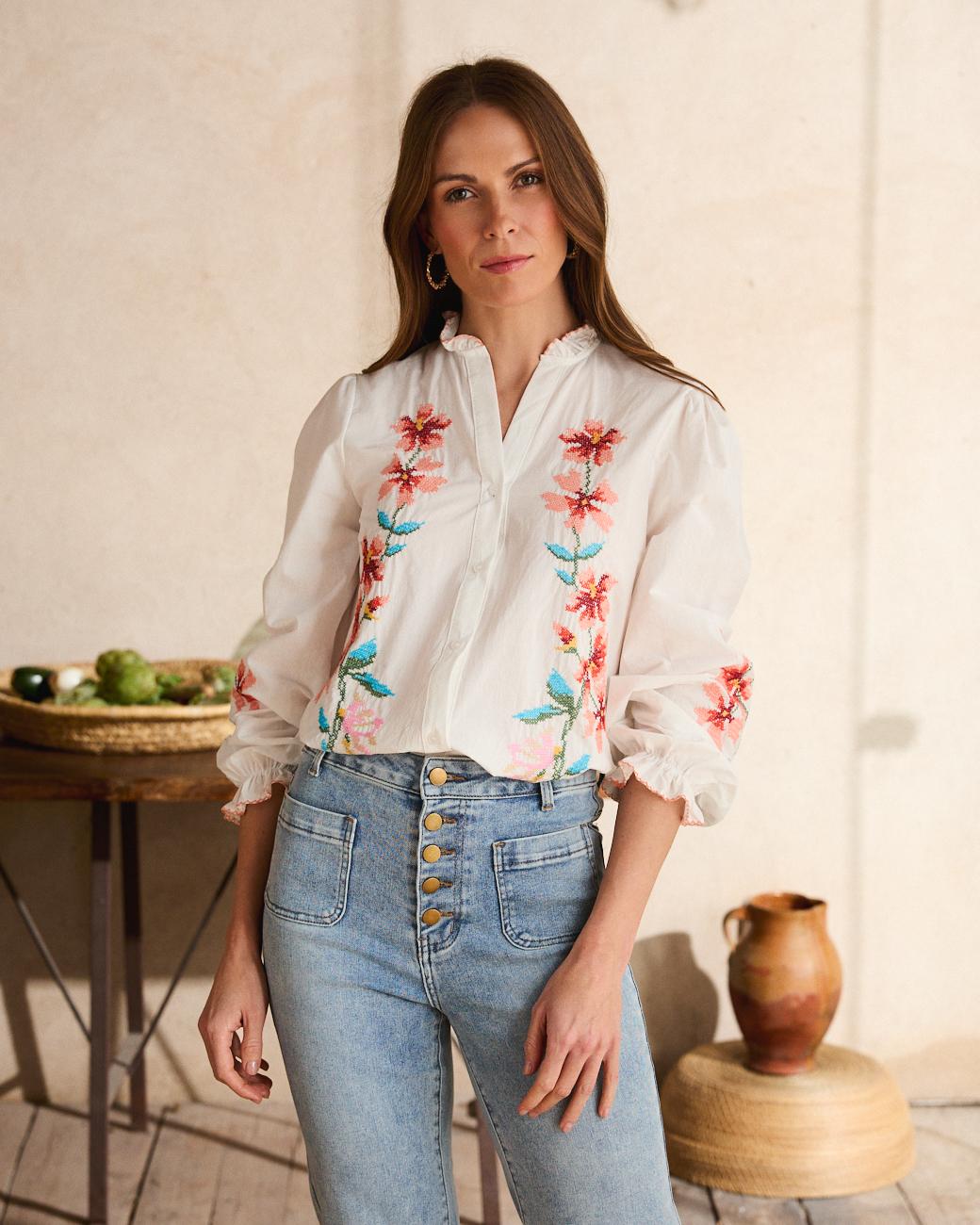 Camisa Bordada Fiona