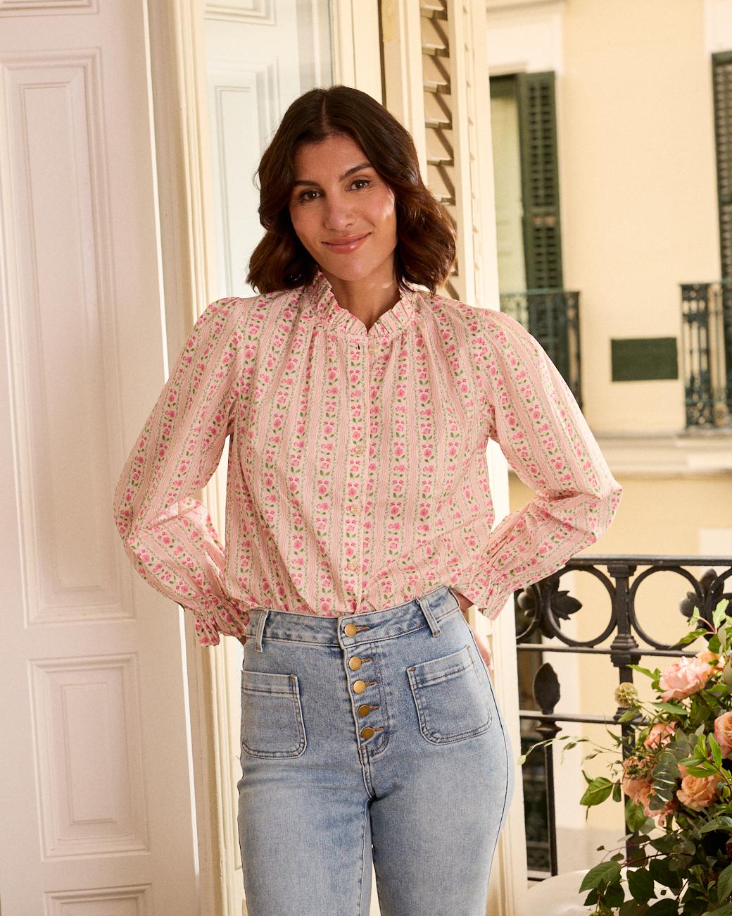 Camisa com Flores Roberta