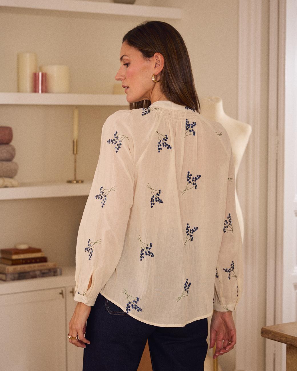 Camisa com Flores Hazel